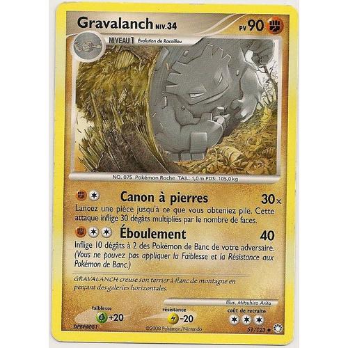 Gravalanch - #075 - 90 Pv - Diamant Et Perle - Trésors Mystérieux - 051/123 - Peu Commune