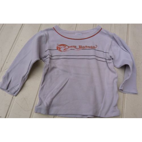 T-Shirt Petit Bateau Manches Longues 3 Ans