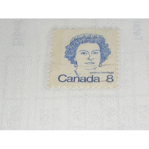 Timbre Canadien De 8 Cents, Reine Elizabeth Ii.