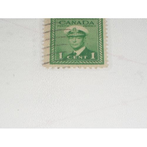 Timbre Canadien De 1 Cent, Membre De La Marine.