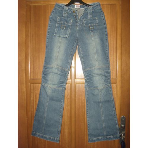 Jean Rainbow Taille 38 - Jambes Larges - Poches - Genoux Amples
