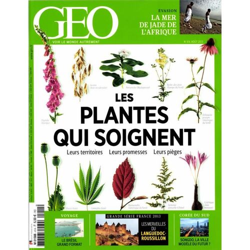 Geo 2013 (N°414) Les Plantes Qui Soignent - Le Bresil - Languedoc-Roussillon - Coree Du Sud