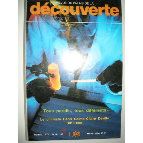 Revue Du Palais De La Découverte 1986 136