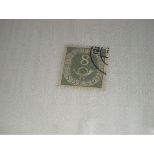 Timbre Allemand De 8 Pfennigs, Cor (Musique/Chasse).