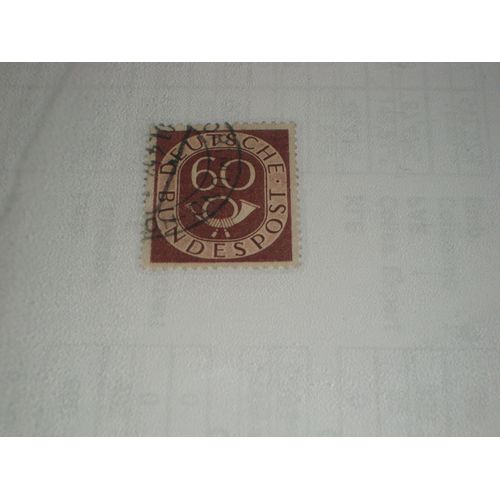 Timbre Allemand De 60 Pfennigs, Cor (Musique/Chasse)