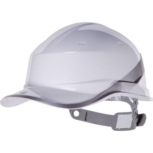 DELTA PLUS-CASQUE DE CHANTIER FORME CASQUETTE BASEBALL-DIAM5BCFL-Blanc