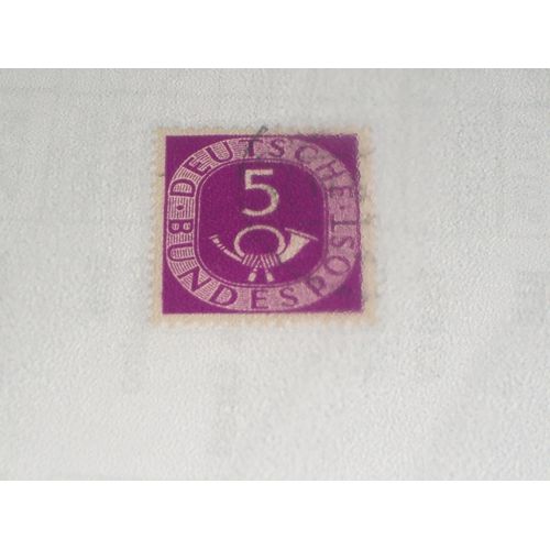 Timbre Allemand De 5 Pfennigs, Cor (Musique/Chasse)