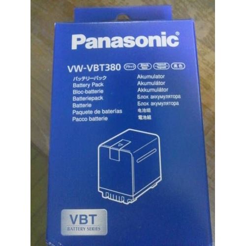 Panasonic VW-VBT380E-K - Batterie de caméscope Li-Ion 3880 mAh - pour Panasonic HC-V180, V360, V380, V480, VX980, VXF990, VXF999, W580, WX990, WXF990, WXF991