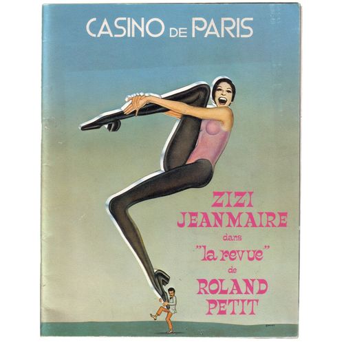 Rare Programme Casino De Paris Zizi Jeanmaire Dans "La Revue" De Roland Petit   Jean-Jacques Debout