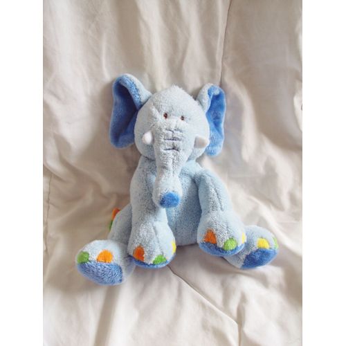 Doudou Peluche Éléphant Bleu Gipsy