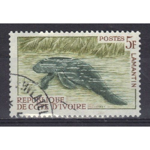 Cote D'ivoire 1963 : Lamantin - Timbre Oblitéré