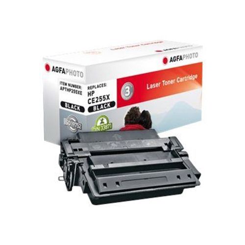 AgfaPhoto - Noir - cartouche de toner (équivalent à : HP 55X ) - pour HP LaserJet Enterprise P3015; LaserJet Managed MFP M525; LaserJet Managed Flow MFP M525