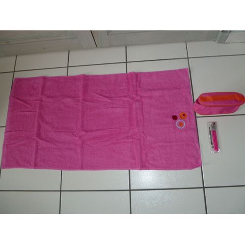 Set Beauté : 1 Serviette+1 Trousse Pinceaux Neuf