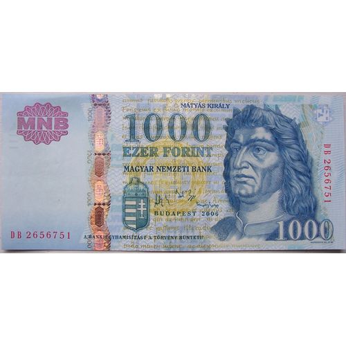 Billet Hongrie 1000 Forint 2006 Neuf