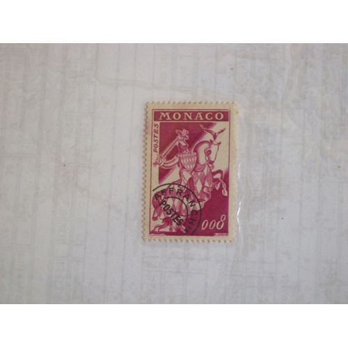 Timbre Monégasque De 8 Cts, Cavalerie/Chevalerie.