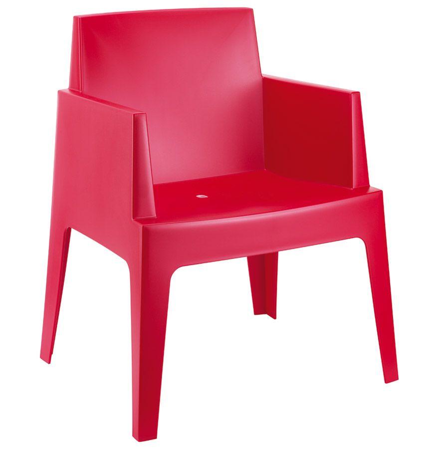 Chaise de jardin pour enfant plastique fuchsia empilable - Conforama