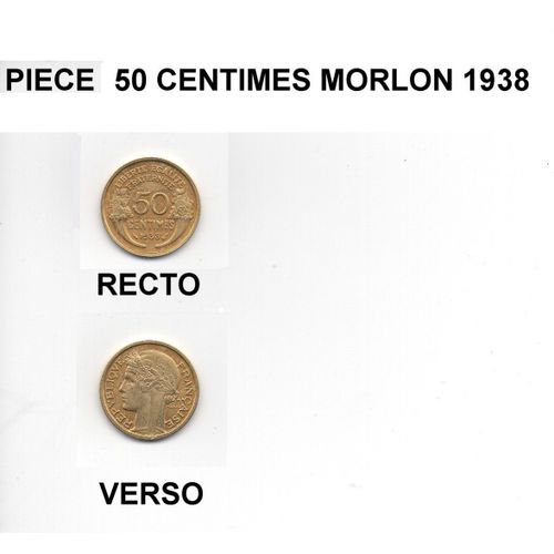 Piece 50 Centimes Morlon 1938