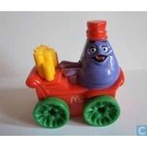 Figurine Grimace - Vendeur De Frites - Happy Meal - Mcdo 1989