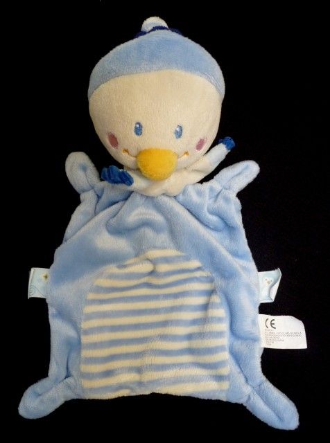 Soldes Pingouin Doudou Peluche Bleu - Nos bonnes affaires de