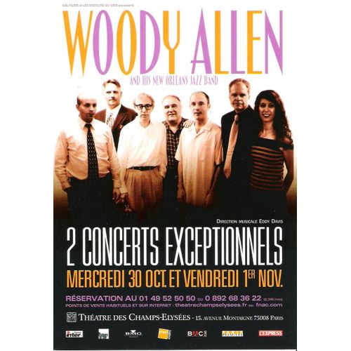 Carte Postale Woody Allen And His New Orléans Jazz Band