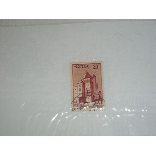 Timbre Marocain De 20 Francs, Mahakma De Casablanca.