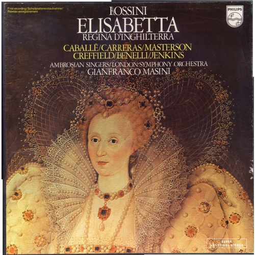 Elisabetta Regina D'inghilterra (Coffret Philips 6703 067, Disques Philips 9500 037 / 038 / 039)