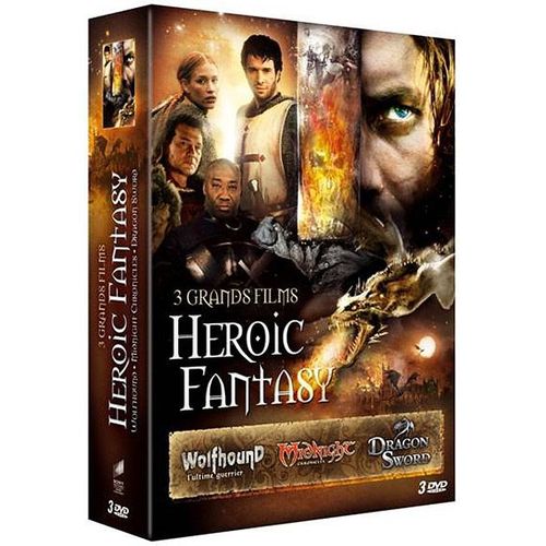 3 Grands Films D'heroic Fantasy : Wolfhound + Midnight Chronicles + Dragon Sword - Pack
