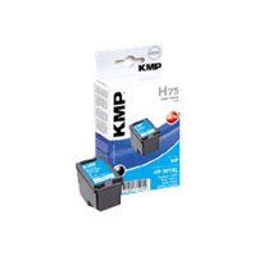 KMP H75 - 8 ml - noir - cartouche d'encre (équivalent à : HP 301XL ) - pour HP Deskjet 15XX, 2050A J510, 2054A J510, 25XX; Envy 45XX, 55XX; Officejet 26XX, 46XX
