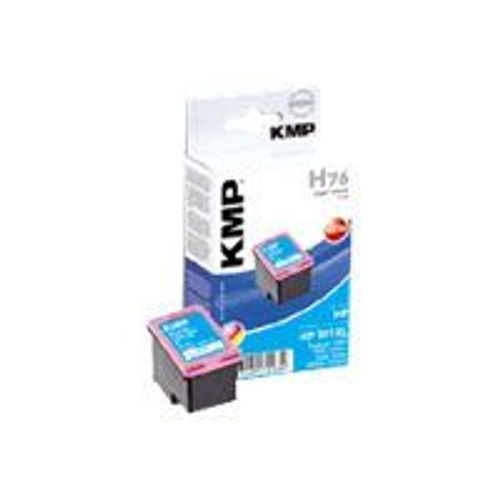 KMP H76 - 6 ml - couleur (cyan, magenta, jaune) - cartouche d'encre (équivalent à : HP 301XL ) - pour HP Deskjet 15XX, 2050A J510, 2054A J510, 25XX; Envy 45XX, 55XX; Officejet 26XX, 46XX