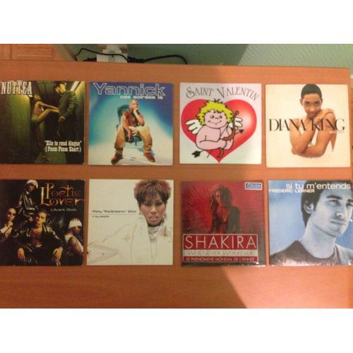 Lot De 8 Cd Single Et 2 Albums Cd