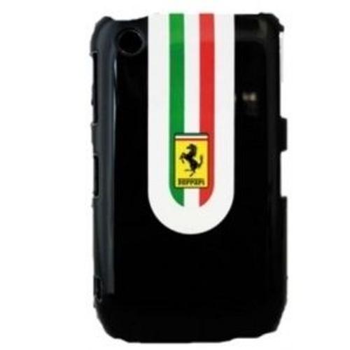 Coque Ferrari  Noir Pour  Blackberry Curve 8520 Et 9300