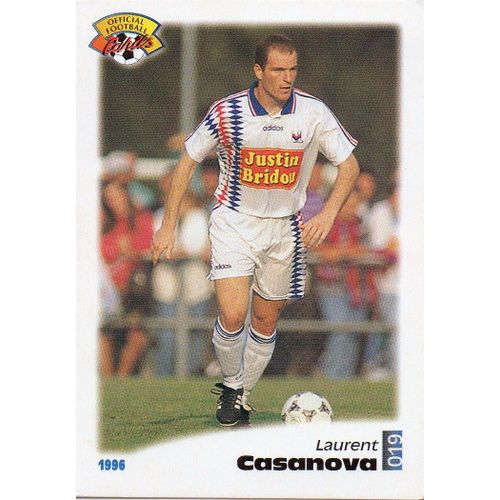 Carte Panini Official Football Cards 1996 Laurent Casanova N°019 Lyon