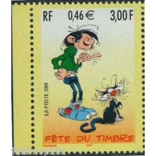 Franquin Timbre Gaston Fête Du Timbre 2001