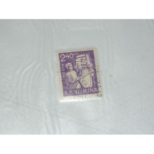 Timbre Roumain De 2.40 Lei, Chimiste