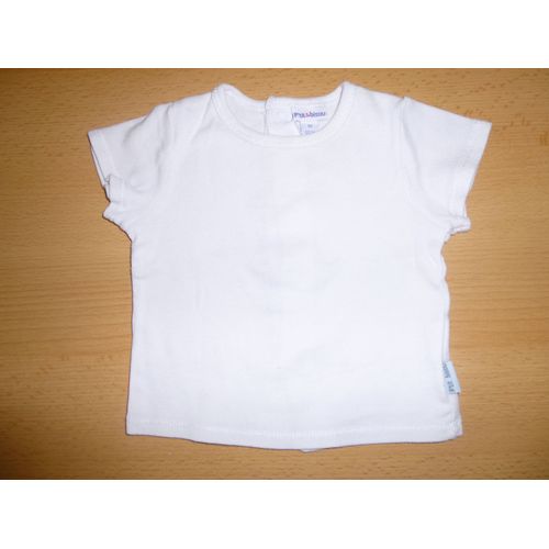 T-Shirt Blanc 1 Mois