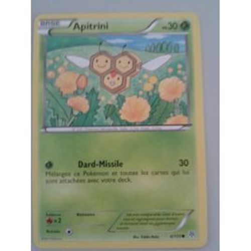 Carte Pokemon Apitrini 30pv- Tempête Plasma 4/135