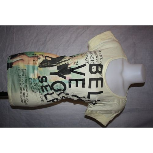 T-Shirt Kiabi Jaune Taille 42