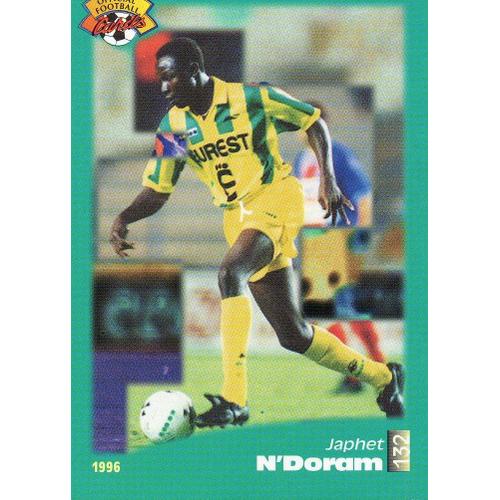 Carte Panini Official Football Cards 1996 Japhet N'doram N°132 Nantes