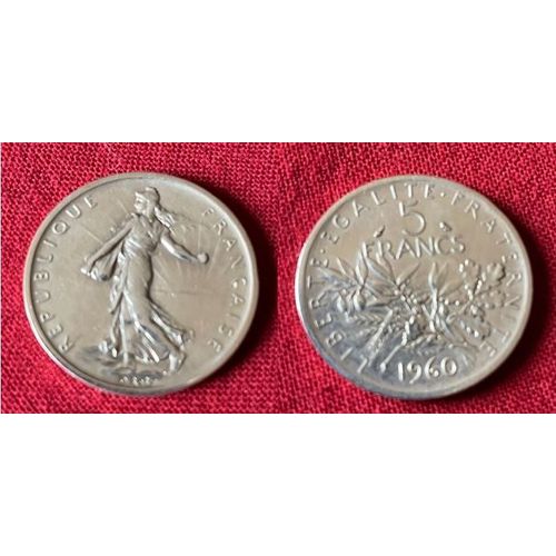 Pièce 5 Francs Argent 1960