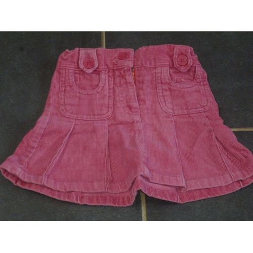 Jupe Okaïdi Rose En Velour 3 Ans