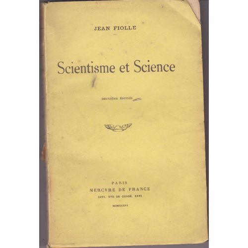 Scientisme Et Science