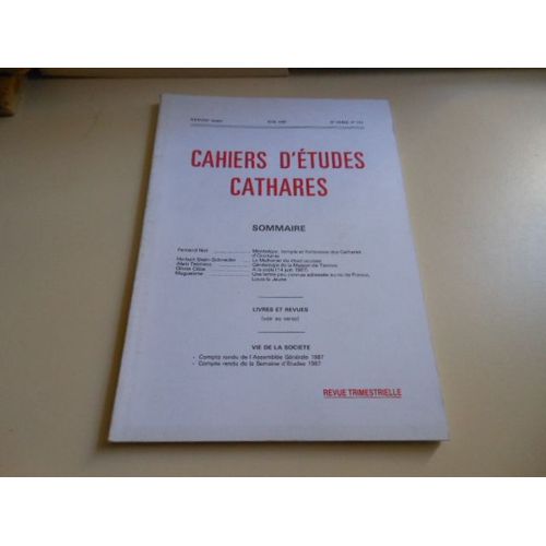 Cahiers D'études Cathares N°114