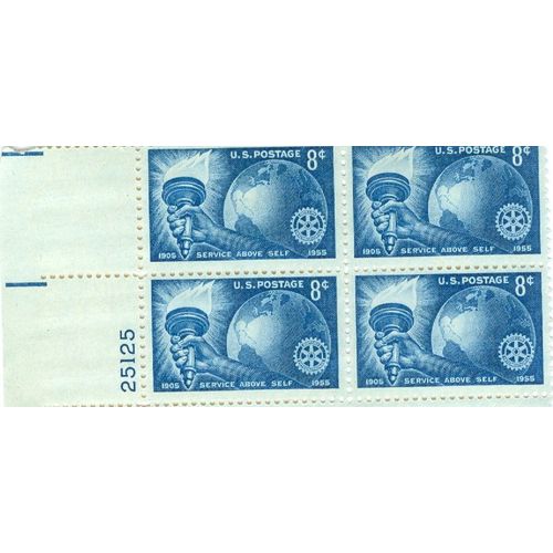 Usa 1955 - Rotary Club - Service Above Self - 8c - Scott 1066 - Neuf Sans Charnière