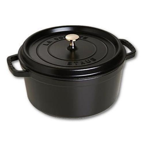 Staub 1103425 Cocotte Ronde Noir Mat 34 Cm