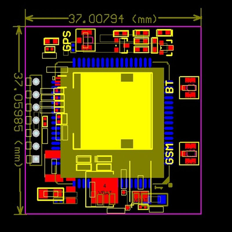 Vente directe d'usine SIM808 carte adaptateur GPS GSM GPRS m... - 3
