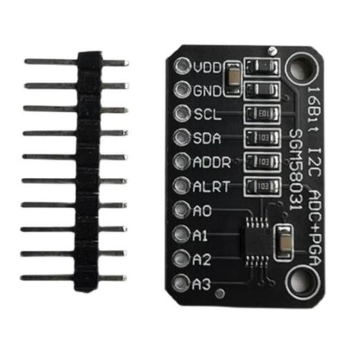 Carte de d¿¿veloppement SGM58031 convertisseur d'acquisition de donn¿¿es ADC analogique-num¿¿rique ¿¿ 4 canaux de haute pr¿¿cision 16 bits, carte de d¿¿veloppement SGM58031-autres modules-2.2-5V-=