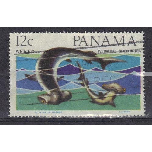 Panama 1967 Poste Aerienne : Poisson - Timbre Oblitéré
