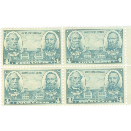 Usa 1936 - Lee - Jackson - Stratford Hall - 4c - Scott 788 - Neuf Sans Charnière