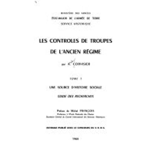 Contrôles De Troupes De L'ancien Régime, Tome 2