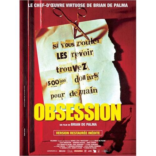 Obsession - Véritable Affiche De Cinéma Pliée - Format 40x60 Cm - De Brian De Palma Avec Cliff Robertson, Geneviève Bujold, John Lithgow, John Creamer, Loraine Despres - 1977 -Reedition 2013